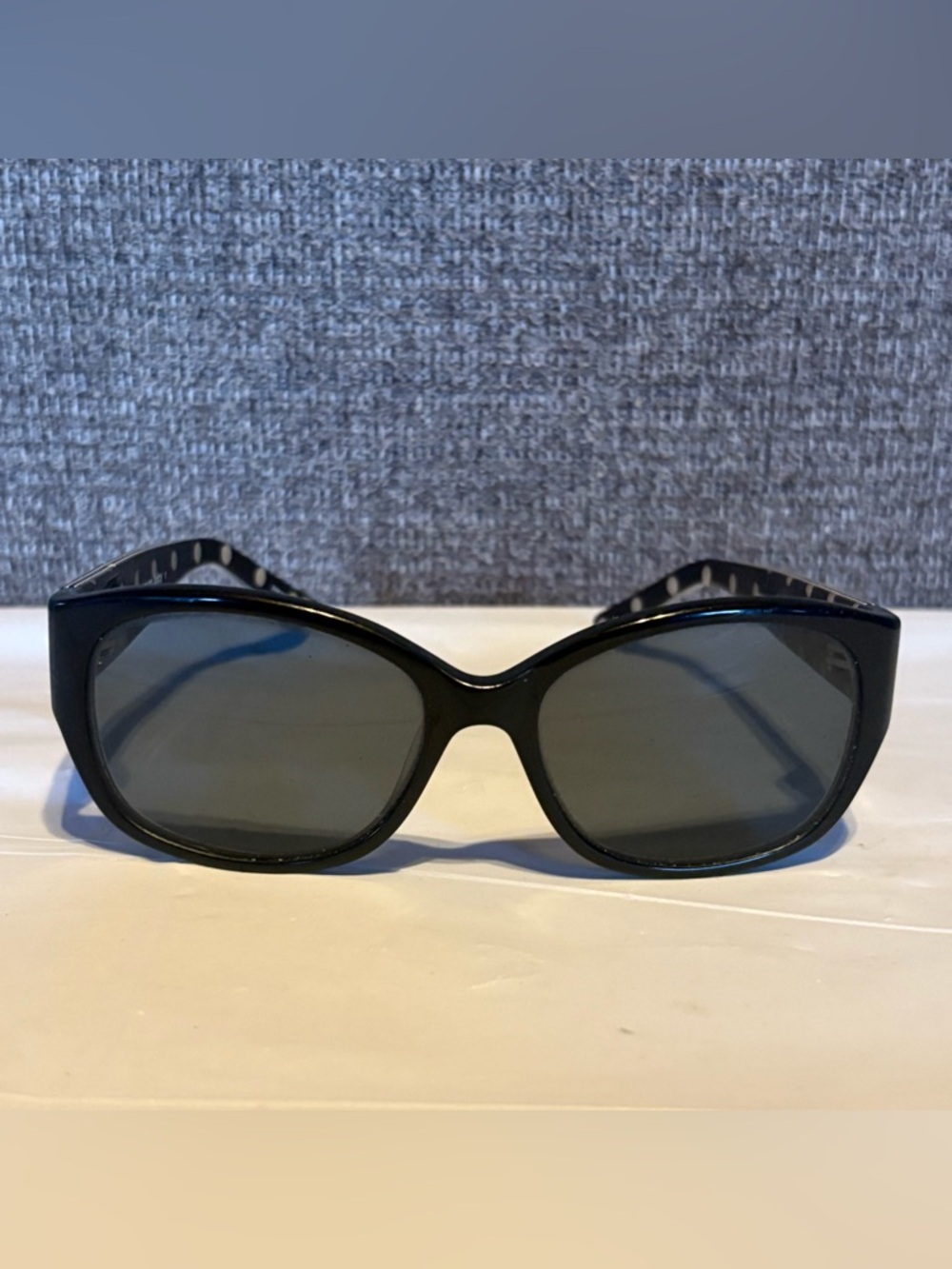 Juicy Couture Sunglasses JU551/S Black White Spotted Gradient Gray Lenses